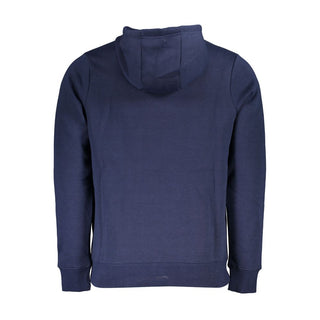 Blauer Kapuzenpullover aus Baumwolle für Herren