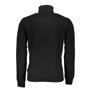 Schwarzer Herrenpullover aus Polyamid