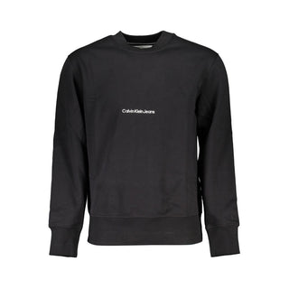 Sudadera de algodón negra para hombre