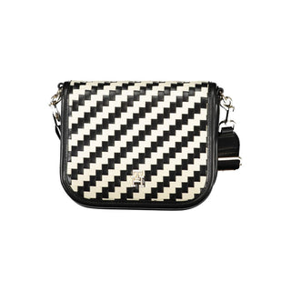 Schwarze Damenhandtasche aus Polyurethan