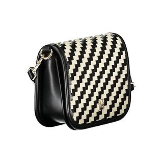 Schwarze Damenhandtasche aus Polyurethan