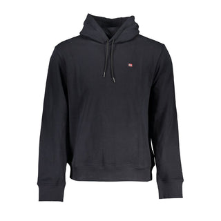 Black Cotton Men's Hoodie
