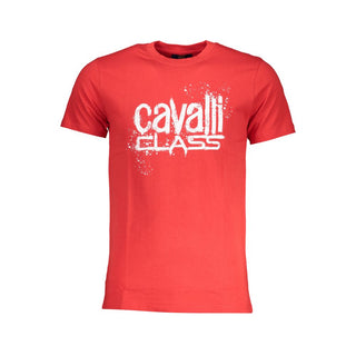 Camiseta de algodón roja para hombre
