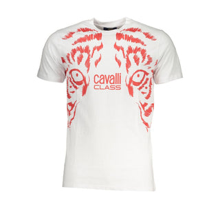 Camiseta blanca de algodón para hombre