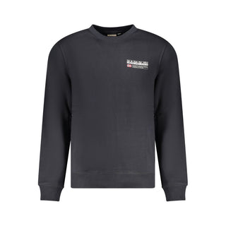 Schwarzes Herren-Sweatshirt aus Baumwolle