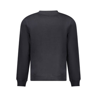 Schwarzes Herren-Sweatshirt aus Baumwolle
