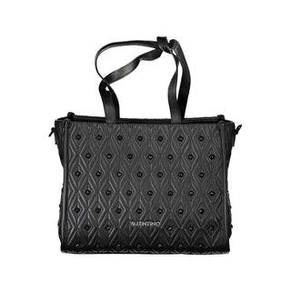 Schwarze Polyester-Handtasche