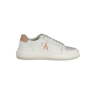 Zapatillas blancas de cuero para mujer