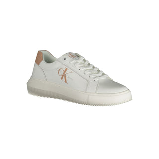Zapatillas blancas de cuero para mujer