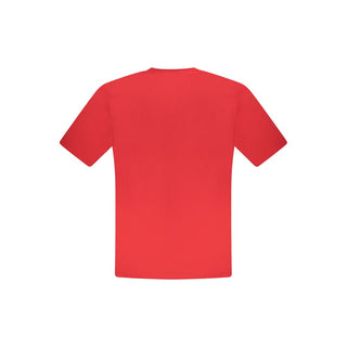 Camiseta de algodón roja para hombre