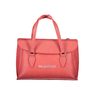 Rosso Poliuretano Donna Bag With Handles and Shoulder Strap