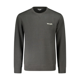 Black Cotton Men's Sweatshirt