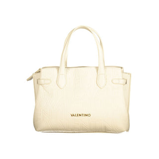 Beige Polyurethane Women's Bag