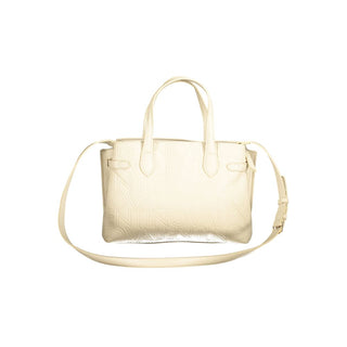 Beige Polyurethane Women's Bag