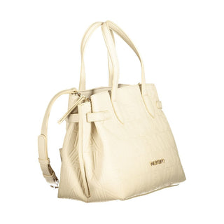 Beige Polyurethane Women's Bag