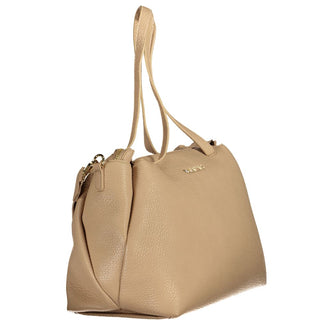 Beige Polyethylen-Handtasche