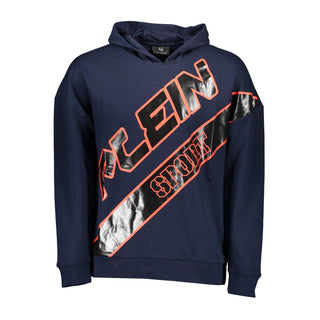 Sudadera azul de algodón para hombre