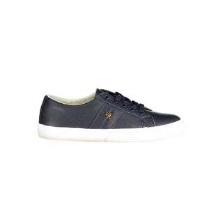 Zapatilla deportiva de mujer de cuero azul