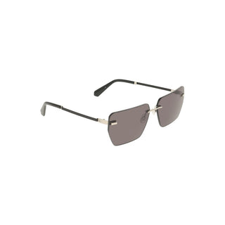 Gafas de sol para hombre de metal plateado  