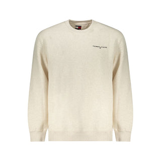 Beiges Baumwoll-Herren-Sweatshirt