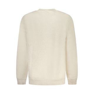 Beiges Baumwoll-Herren-Sweatshirt
