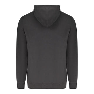 "Black Cotton Men's Hoodie"