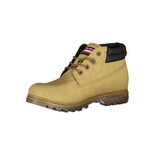 Beige Polyurethan Herren-Stiefelette