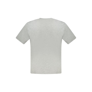 Camiseta de algodón gris para hombre