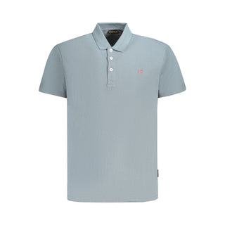 Polo de algodón gris para hombre