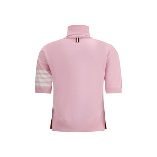 Mehrfarbiger Rollkragenpullover aus Polyamid
