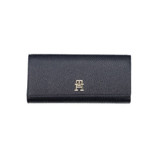 Blue Polyurethane Women Wallet