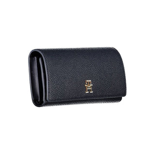 Blue Polyurethane Women Wallet