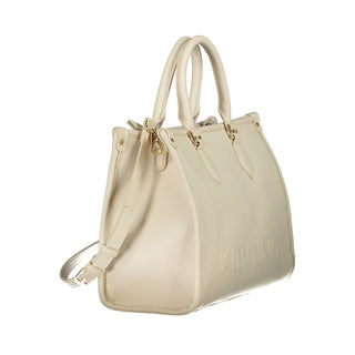 Beige Polyurethane Women's Bag