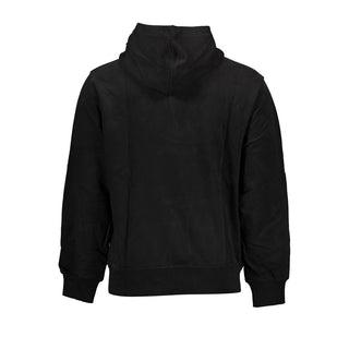 Black Cotton Men's Hoodie