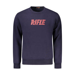 Blue Cotton Men Sweater