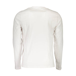 Camiseta blanca de algodón para hombre