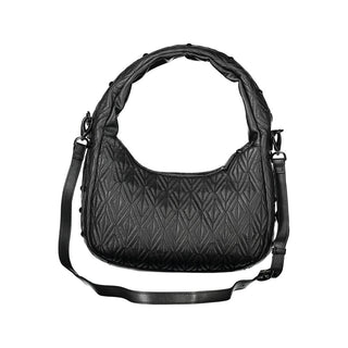 Schwarze Polyester-Handtasche