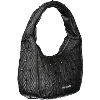 Schwarze Polyester-Handtasche