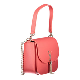 Rosa Poliuretano Womens Bag with Removable Handles and Pockets