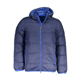 Blaue Polyamid-Herrenjacke