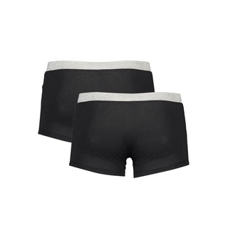 Schwarze Boxershorts aus Baumwolle für Herren