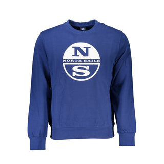 Blaues Baumwoll-Sweatshirt für Herren