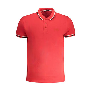 Rotes Baumwoll-Polohemd für Herren