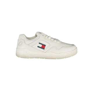 Weiße Damen-Sneaker aus Polyurethan