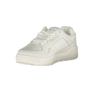 Weiße Damen-Sneaker aus Polyurethan