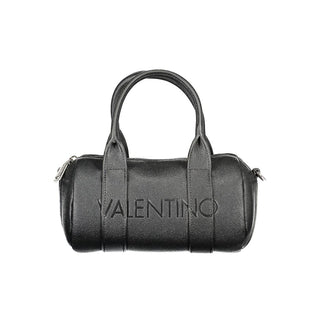 Schwarze Damenhandtasche aus Polyurethan