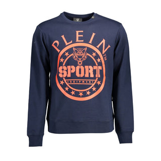 Sudadera azul de algodón para hombre