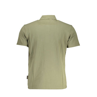 Polo verde de algodón para hombre