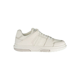 Weiße Polyurethan-Sneaker für Herren