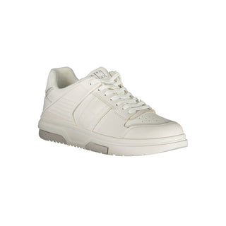 Weiße Polyurethan-Sneaker für Herren